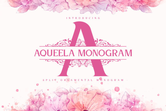 Aqueela Monogram Font for Bold Visual Impact