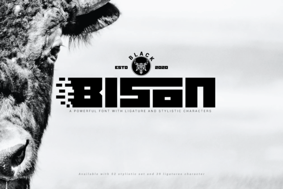 Black Bison: A Bold Display Font for Editorial Design
