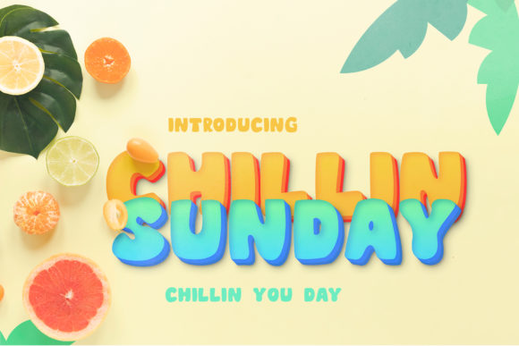 Chillin Sunday: A Bold Font for Polished Branding