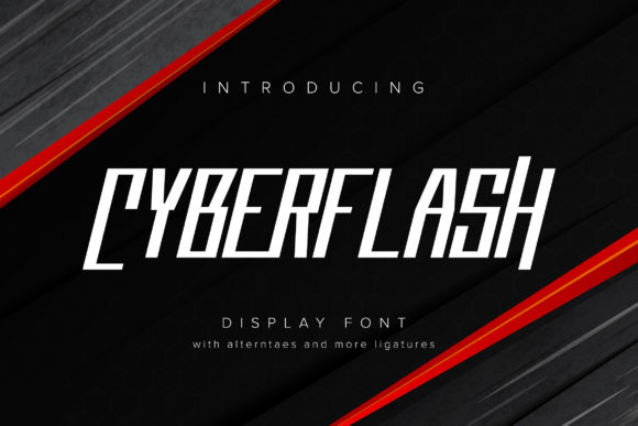 Cyberflash: A Modern Display Font for Small Business Branding