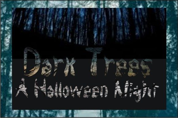 Dark Trees Font for Halloween Marketing