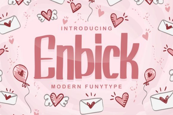 Enbick: A Charming Display Font for Handmade Creations