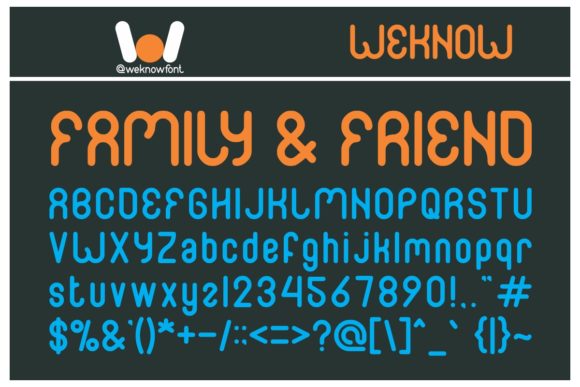 Family and Friend Font for Editorial Design