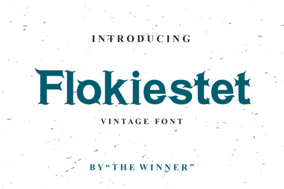 Flokiestet: A Unique Display Font for Creative Branding
