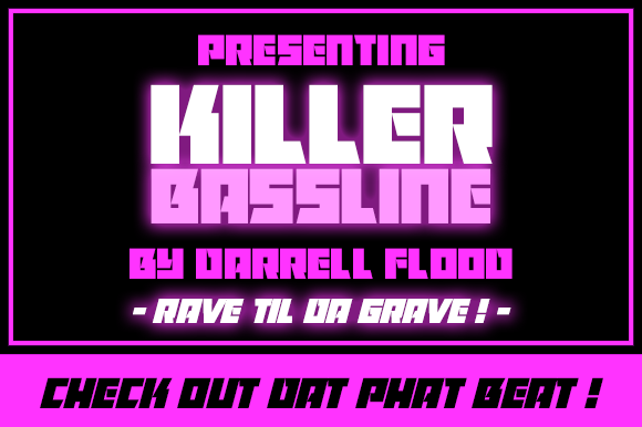 Killer Bassline: A Bold Font for Handmade Creations