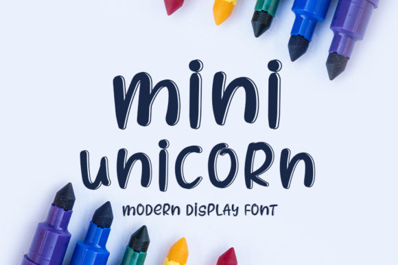 Mini Unicorn Font for Handmade Creations