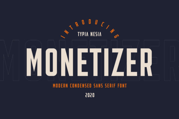 Monetizer Font for Handmade and Commercial Craft Projects
