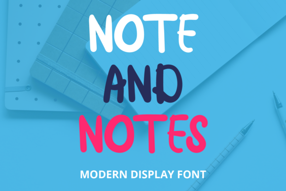 Note and Notes: A Joyful Typeface for Handmade Creations