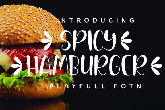 Spicy Hamburger Font for Editorial Design