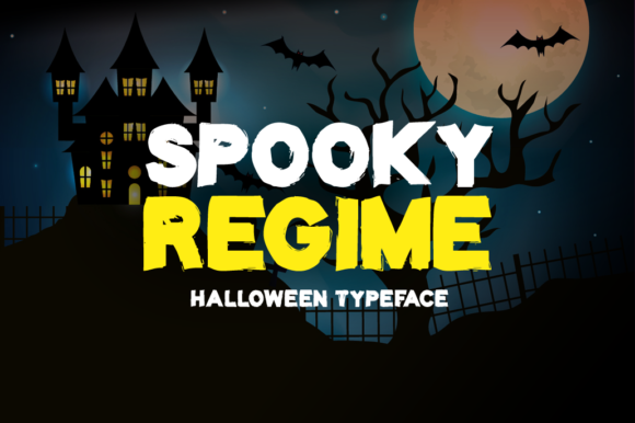 Spooky Regime: A Bold Display Font for Editorial Design