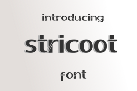 Stricoot: A Bold Display Font for Web Design