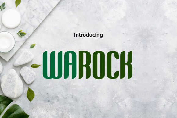 Warock: A Bold and Colorful Display Font for Creative Projects